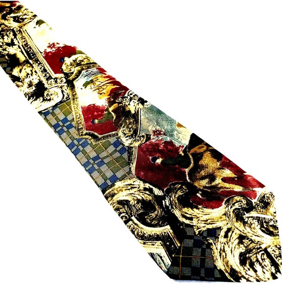 Rooster Vintage Polo Horse Tie West End Collection USA Equestrian Antique Frame - Picture 2 of 8